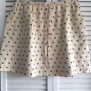 Madewell elastic waist with tie skirt